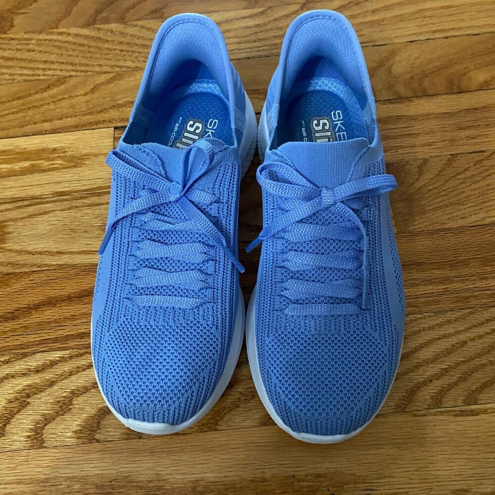 Skechers Slip-Ins Sneakers Women's Size 5.5 Lavender Blue Great Condition!